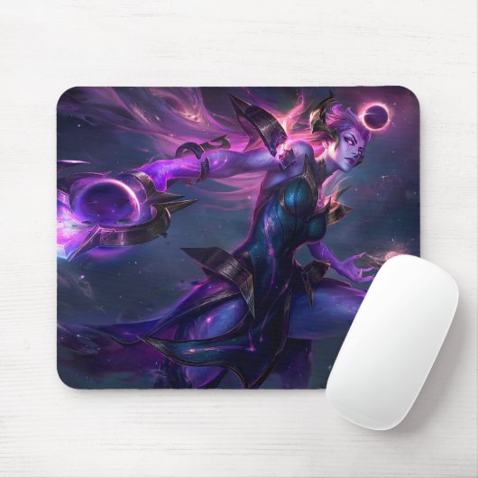 Moon Scorn Gaming Mousepad | Thema Night Warrior Muismat (Met muis)