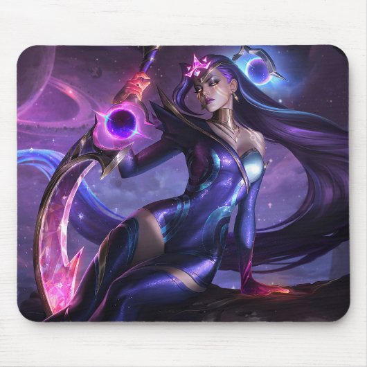 Moon Scorn Gaming Mousepad | Thema Night Warrior Muismat (Voorkant)