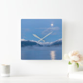 Moon | Seabeck, Washington Vierkante Klok (Huis)