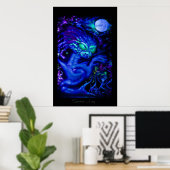 Moon Serpent Poster (Thuiskantoor)