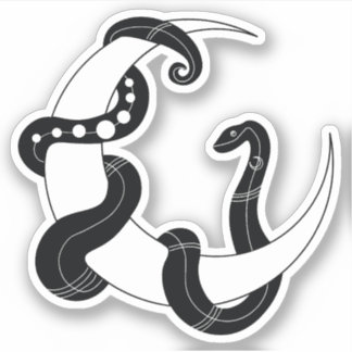 Moon Serpent Sticker