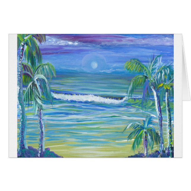 Moon Set Beach (Voorkant Horizontaal)