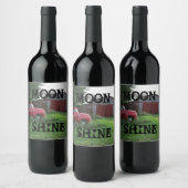 "Moon Shine" drankfles label Wijn Etiket (Flessen)
