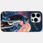 Moon Shines beroemd gemaakt door Howling Wolf Case-Mate iPhone Case (Achterkant (horizontaal))