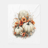 Moon Shirt Country Pumpkin Fleece Deken (Voorkant)