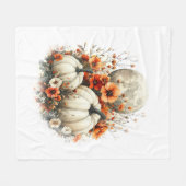 Moon Shirt Country Pumpkin Fleece Deken (Voorkant (Horizontaal))
