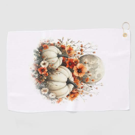 Moon Shirt Country Pumpkin Golfhanddoek (Horizontaal)
