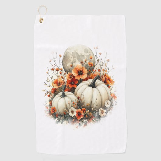 Moon Shirt Country Pumpkin Golfhanddoek (Voorkant)