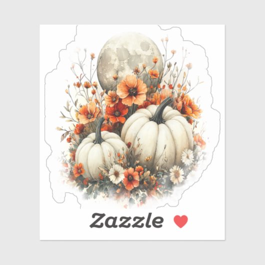 Moon Shirt Country Pumpkin Sticker (Vel)