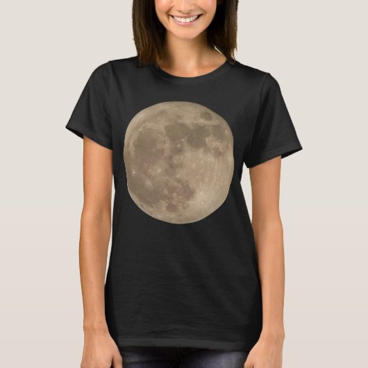 Moon Shirt Full Moon T-shirt Lady's Moon Shirt (Voorkant)