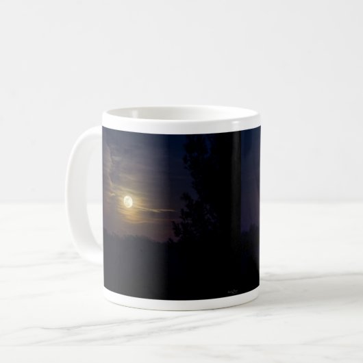 Moon Silhouette Coffee Mug Koffiemok (Voorkant links)