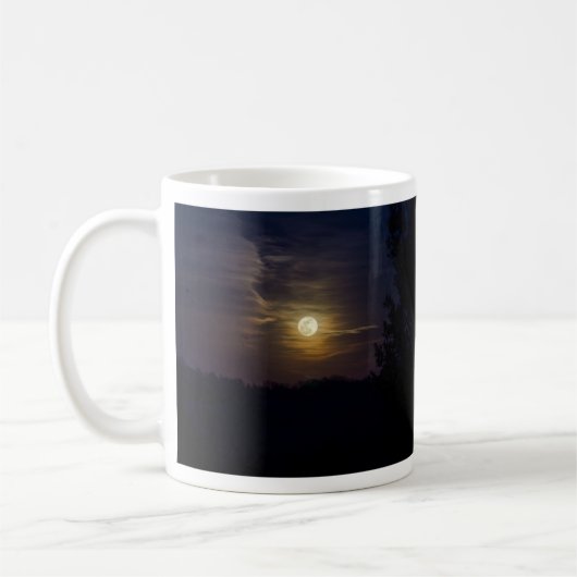 Moon Silhouette Coffee Mug Koffiemok (Links)