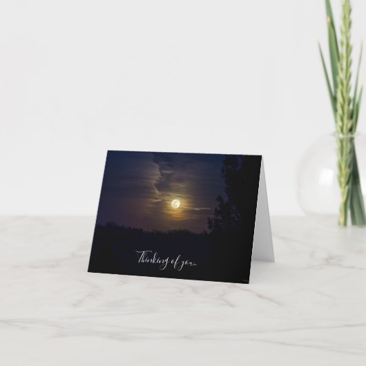Moon Silhouette denking van uw kaart (Voorkant)