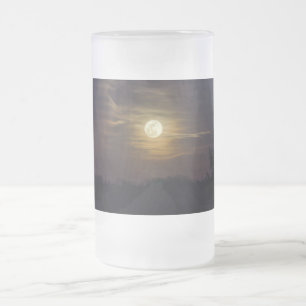 Moon Silhouette Frosted Mok