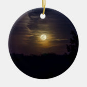 Moon Silhouette Keramisch Ornament (Voorkant)