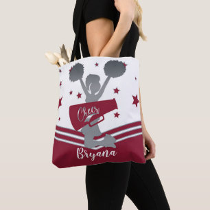 Moon Silver White Stars Cheer Cheer-toonaangevend Tote Bag