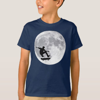 Moon skateboarding t-shirt