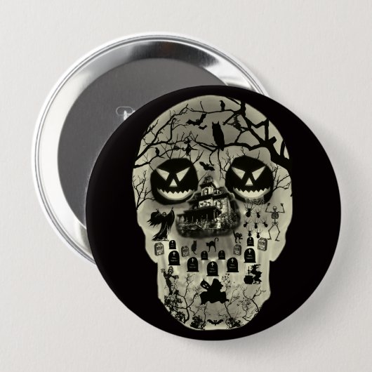 Moon Skull Button (Voorkant /achterkant)