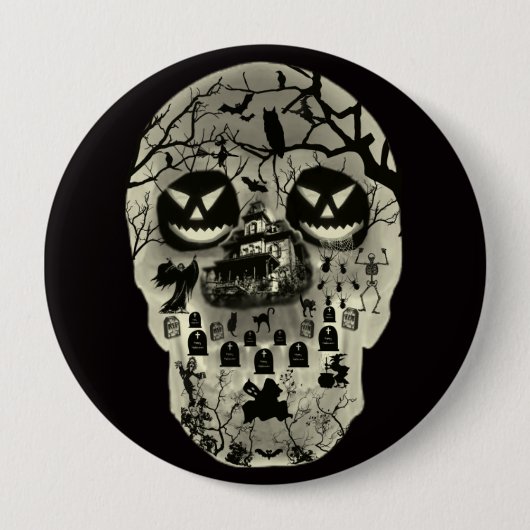 Moon Skull Button (Voorkant)