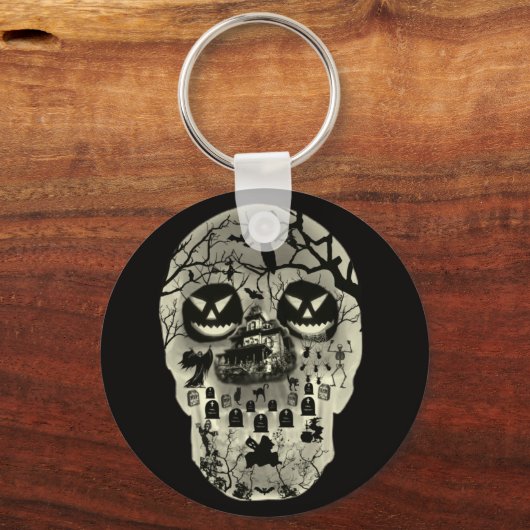Moon Skull Sleutelhanger (Voorkant)