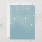 Moon sky baby shower-uitnodiging kaart (Achterkant)