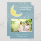 Moon sky baby shower-uitnodiging kaart (Voorkant / Achterkant)