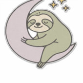 Moon Sloth Classic T-Shirt Sticker (Voorkant)