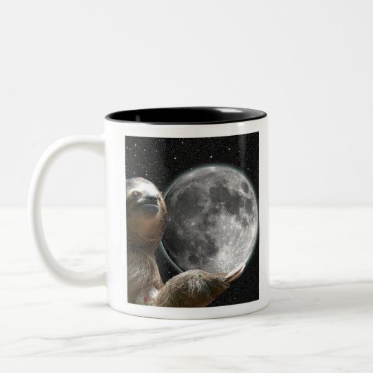Moon Sloth Tweekleurige Koffiemok (Links)