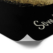 Moon sluit Fotografie en Citaat op Poster (Hoek)