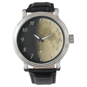 Moon Sluiten Foto Horloge