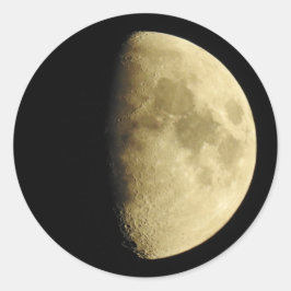 Moon Sluiten Foto Ronde Sticker