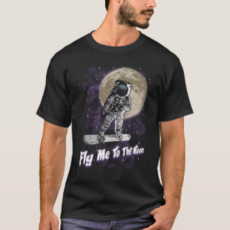 Moon snowboarder t-shirt