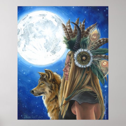Moon Song Poster Viking Poster Wolf Poster (Voorkant)