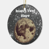 Moon Space Astronomie Keramisch Ornament (Links)