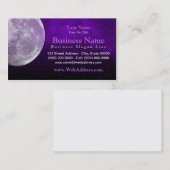 Moon/Space Photo Visitekaartje - Paars (Voorkant / Achterkant)