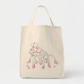 Moon Spider met een roze boog en hakken Tote Bag (Voorkant)