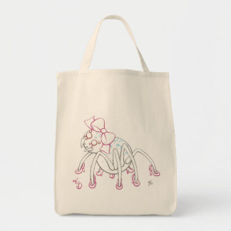 Moon Spider met een roze boog en hakken Tote Bag