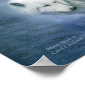 Moon Spirit 2 - White Wolf Fine Art Poster/Print Poster (Hoek)