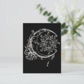 Moon Spiritueel Crescent Sun Astronomie Stars Briefkaart (Staand voorkant)
