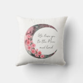 Moon Spring Flower Baby Girl Boho Nursery Kussen (Achterkant)