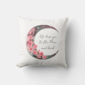 Moon Spring Flower Baby Girl Boho Nursery Kussen (Voorkant)
