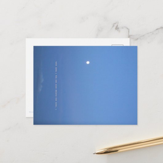 Moon Stairs Briefkaart (Voorkant / Achterkant in situ)