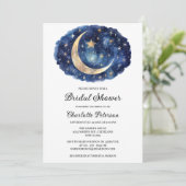 Moon Star Celestial Vrijgezellenfeest Kaart (Staand voorkant)