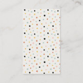 Moon Star Elephant Bunny Diaper Raffle Baby shower Informatiekaartje (Achterkant)