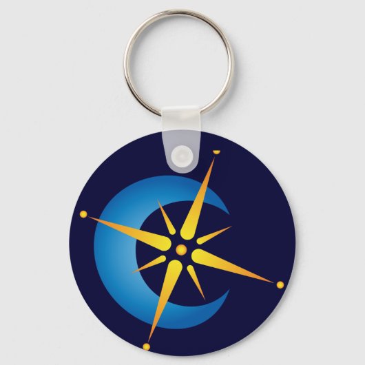 Moon & Star Sleutelhanger (Voorkant)