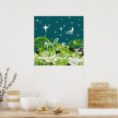 Moon Star Splat Poster (Keuken)