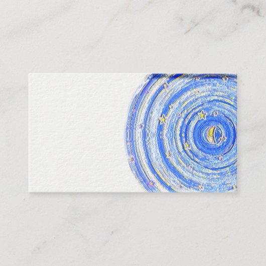 Moon Star Symbool Psychic Mystic Visitekaartjes (Voorkant)