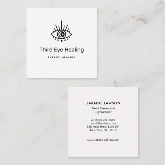 Moon Star Third Eye Logo Visitekaartje (Voorkant / Achterkant)