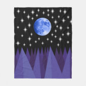 Moon Starlight Fleece Blanket (Voorkant)