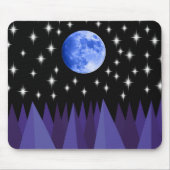 Moon Starlight Mousepad Muismat (Voorkant)